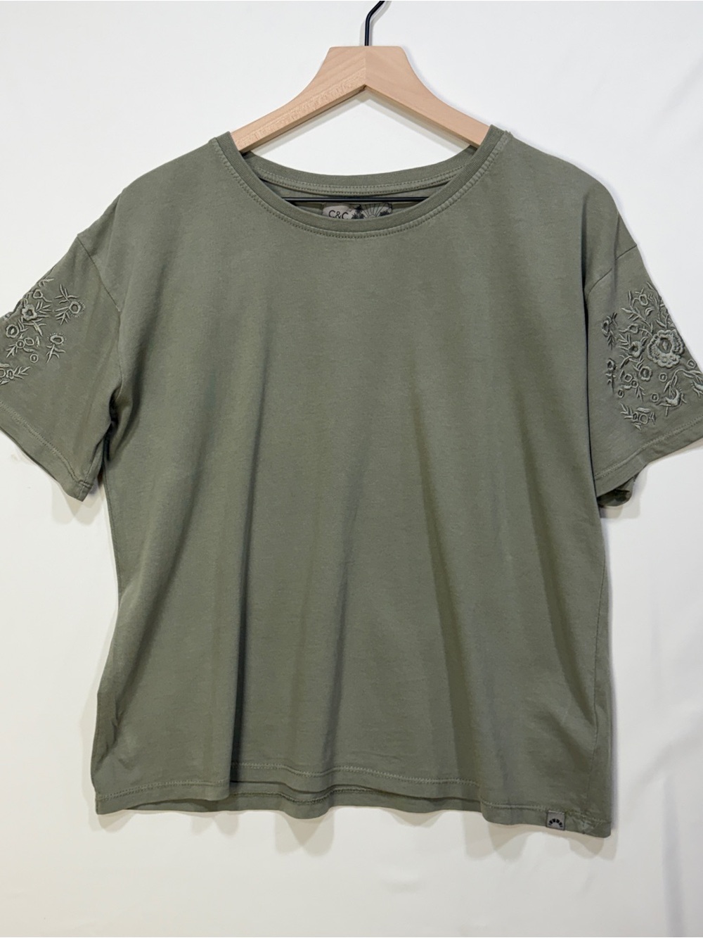 C&C California Olive Green 100%Cotton Tee